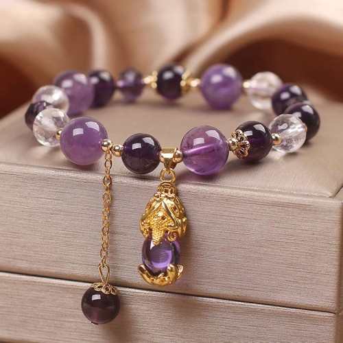 Natural Amethyst PiXiu Healing Bracelet Natural Amethyst PiXiu Healing Bracelet