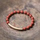 Red Jasper Moss Agate Black Obsidian Peace Bracelet Red Jasper Moss Agate Black Obsidian Peace Bracelet