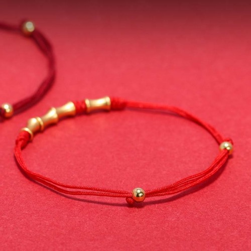 925 Silver Bamboo Design Protection Luck Braided Bracelet 925 Silver Bamboo Design Protection Luck Braided Bracelet