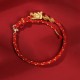 999 Silver Dragon Luck Eight Thread Knot Braided Bracelet 999 Silver Dragon Luck Eight Thread Knot Braided Bracelet