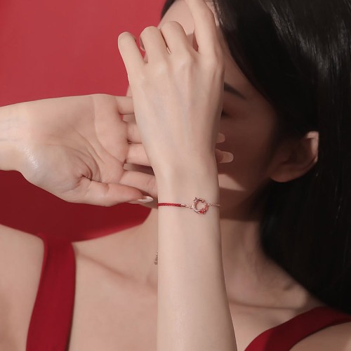 925 Silver Year of the Dragon Copper Koi Fish Luck Bracelet 925 Silver Year of the Dragon Copper Koi Fish Luck Bracelet