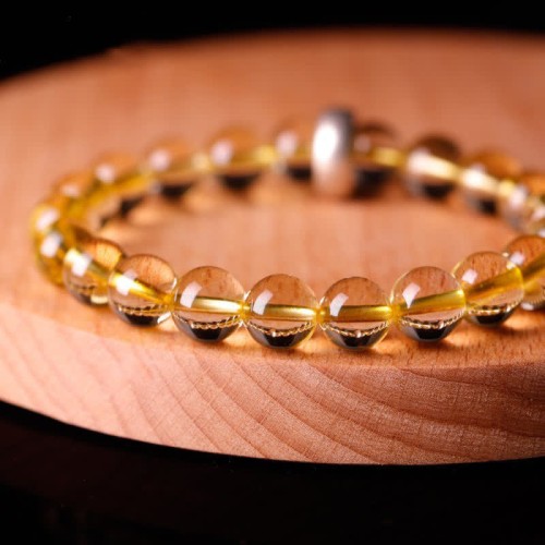 Sterling Silver Zodiac Citrine Protection Bracelet