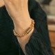 Citrine Crystal Brass Protection Bracelet Citrine Crystal Brass Protection Bracelet