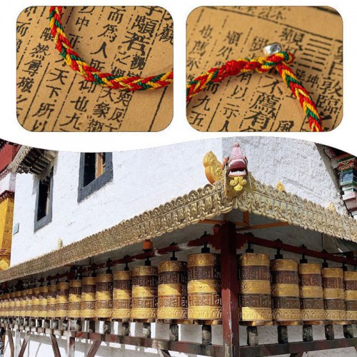 "May You Be Good Fortune" Multicolored Bracelet "May You Be Good Fortune" Multicolored Bracelet