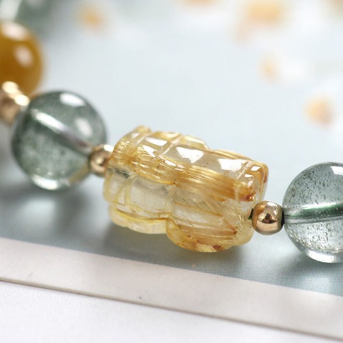 Green Phantom Citrine PiXiu Confidence Bracelet Green Phantom Citrine PiXiu Confidence Bracelet