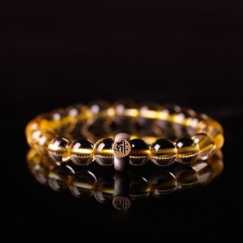 Sterling Silver Zodiac Citrine Protection Bracelet