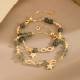 14K Gold Green Rutilated Quartz Eternal Love Bracelet 14K Gold Green Rutilated Quartz Eternal Love Bracelet