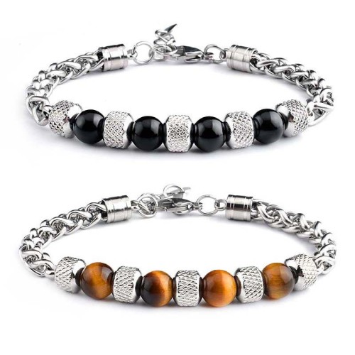 Black Onyx Tiger Eye Courage Bracelet Black Onyx Tiger Eye Courage Bracelet