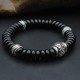 Tibetan Coconut Shell Om Mani Padme Hum Bracelet Tibetan Coconut Shell Om Mani Padme Hum Bracelet