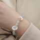 925 Silver Amethyst Aquamarine Cat's Eye Healing Bracelet
