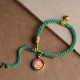 Tibetan Five Gods of Wealth Prayer Wheel Bracelet