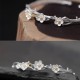 925 Sterling Silver Plum Flower Blessing Adjustable Bangle 925 Sterling Silver Plum Flower Blessing Adjustable Bangle