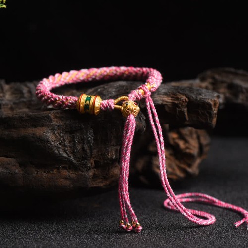 Tibetan Luck Prayer Wheel Bead Bracelet