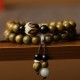 Green Sandalwood Bodhi Seed Lotus Soothing Bracelet Green Sandalwood Bodhi Seed Lotus Soothing Bracelet