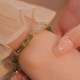14K Copper Plated Peridot Jade Bamboo Luck Bracelet 14K Copper Plated Peridot Jade Bamboo Luck Bracelet