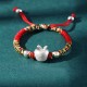 999 Sterling Silver Red Rope Kids Luck Bracelet 999 Sterling Silver Red Rope Kids Luck Bracelet