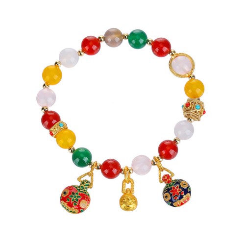 Gold Swallowing Beast Agate Crystal Success Bracelet Gold Swallowing Beast Agate Crystal Success Bracelet