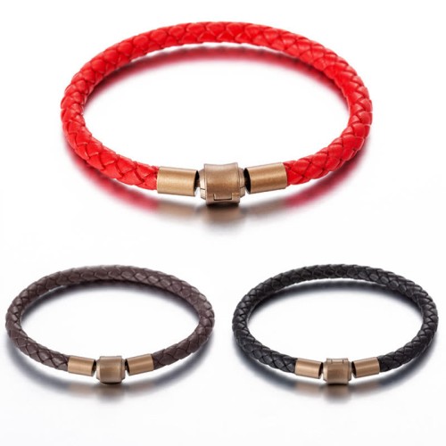 Vintage Leather Rope Luck Braid Bracelet Vintage Leather Rope Luck Braid Bracelet