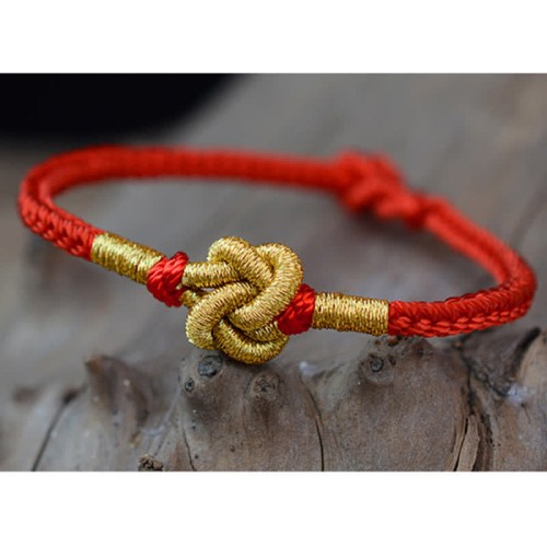 Handmade Chinese Knot Luck Strength Braided Bracelet Handmade Chinese Knot Luck Strength Braided Bracelet
