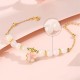 925 Sterling Silver Hetian White Jade Cherry Blossom Protection Bracelet 925 Sterling Silver Hetian White Jade Cherry Blossom Protection Bracelet