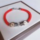 925 Silver PiXiu Prosperity Braided String Bracelet 925 Silver PiXiu Prosperity Braided String Bracelet