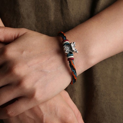 Sterling Silver Dragon Zodiac Protection Bracelet