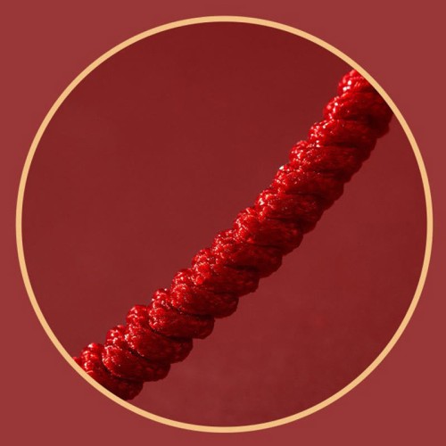 Handmade Lotus Cinnabar Blessing Braid Bracelet