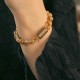 Citrine Crystal Brass Protection Bracelet Citrine Crystal Brass Protection Bracelet