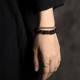 Tibetan Ebony Copper Peace Double Wrap Bracelet Tibetan Ebony Copper Peace Double Wrap Bracelet