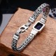Blue Acrylic Dragon Keel Wealth Bracelet