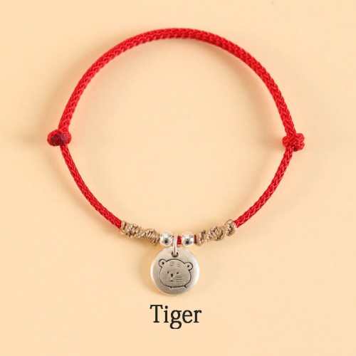 Handmade 999 Silver Year of the Dragon Luck Bracelet