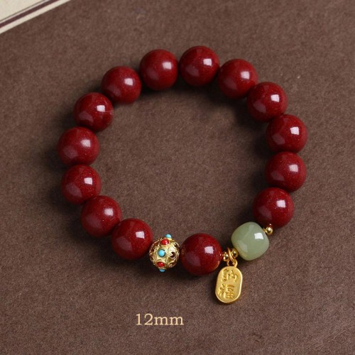 Cinnabar Green Aventurine Fortune Bracelet
