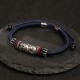 Sterling Silver Year of the Dragon Luck Rope Bracelet