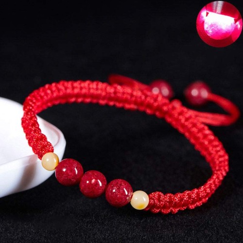 Cinnabar Red String Bracelet for Kids