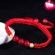 Cinnabar Red String Bracelet for Kids