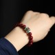 925 Silver Buddha Cinnabar Om Mani Padme Hum Bracelet 925 Silver Buddha Cinnabar Om Mani Padme Hum Bracelet