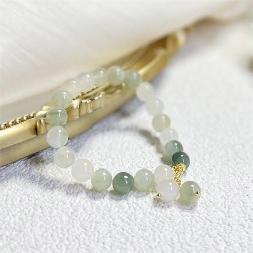 Gradient Jade Abundance Luck Charm Bracelet Gradient Jade Abundance Luck Charm Bracelet