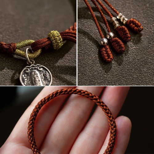 Sterling Silver Five Gods of Wealth Bracelet