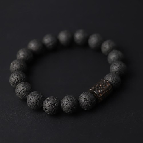 Lava Rock Ebony Wood Tiger Eye Bracelet Lava Rock Ebony Wood Tiger Eye Bracelet