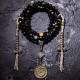 108 Mala Beads Gold Sheen Obsidian Wealth Bracelet 108 Mala Beads Gold Sheen Obsidian Wealth Bracelet
