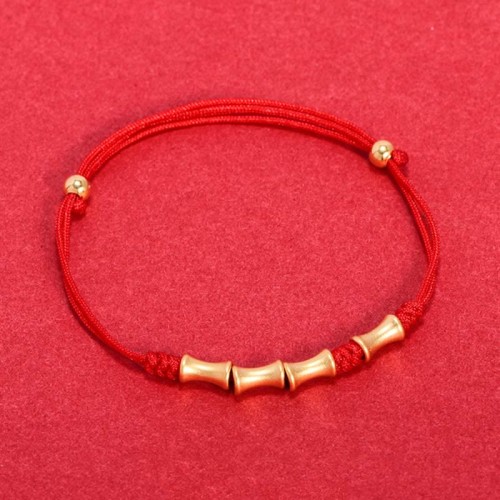 925 Silver Bamboo Design Protection Luck Braided Bracelet 925 Silver Bamboo Design Protection Luck Braided Bracelet