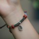 Tibetan Silver Zakiram Goddess Camel Bone Protection Bracelet Tibetan Silver Zakiram Goddess Camel Bone Protection Bracelet