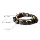 Tibetan Ebony Copper Peace Double Wrap Bracelet Tibetan Ebony Copper Peace Double Wrap Bracelet