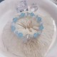 925 Silver Cat's Eye Aquamarine Support Bracelet 925 Silver Cat's Eye Aquamarine Support Bracelet