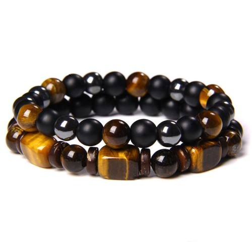 Tiger Eye Hematite Courage Bracelet