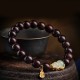 Red Sandalwood Gourd Jade Calm Bracelet