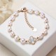 Pearl Four Leaf Clover Wealth Bracelet Pearl Four Leaf Clover Wealth Bracelet