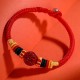 Year of the Dragon 925 Silver Cinnabar Auspicious Bracelet Year of the Dragon 925 Silver Cinnabar Auspicious Bracelet