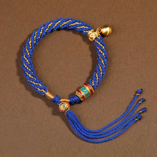 Tibetan Handmade Luck Protection Prayer Wheel Bracelet Tibetan Handmade Luck Protection Prayer Wheel Bracelet