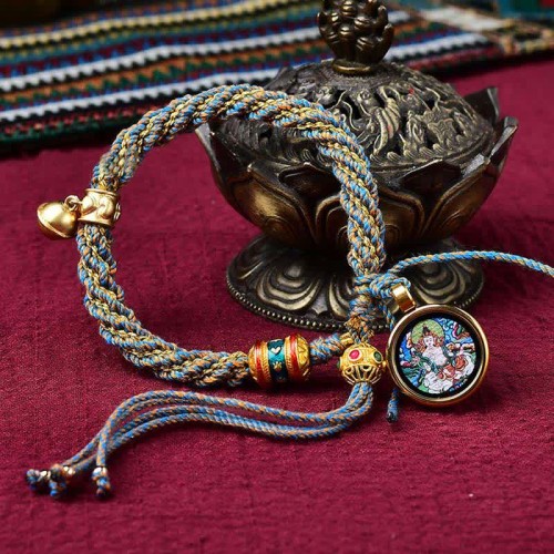 Tibetan Handmade Luck Protection Prayer Wheel Bracelet Tibetan Handmade Luck Protection Prayer Wheel Bracelet